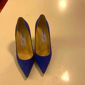 Jimmy Choo blue 3” heel